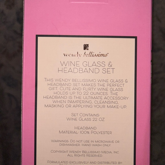 Mothers Day Wine glass & Spa Headband - Picture 5 of 6